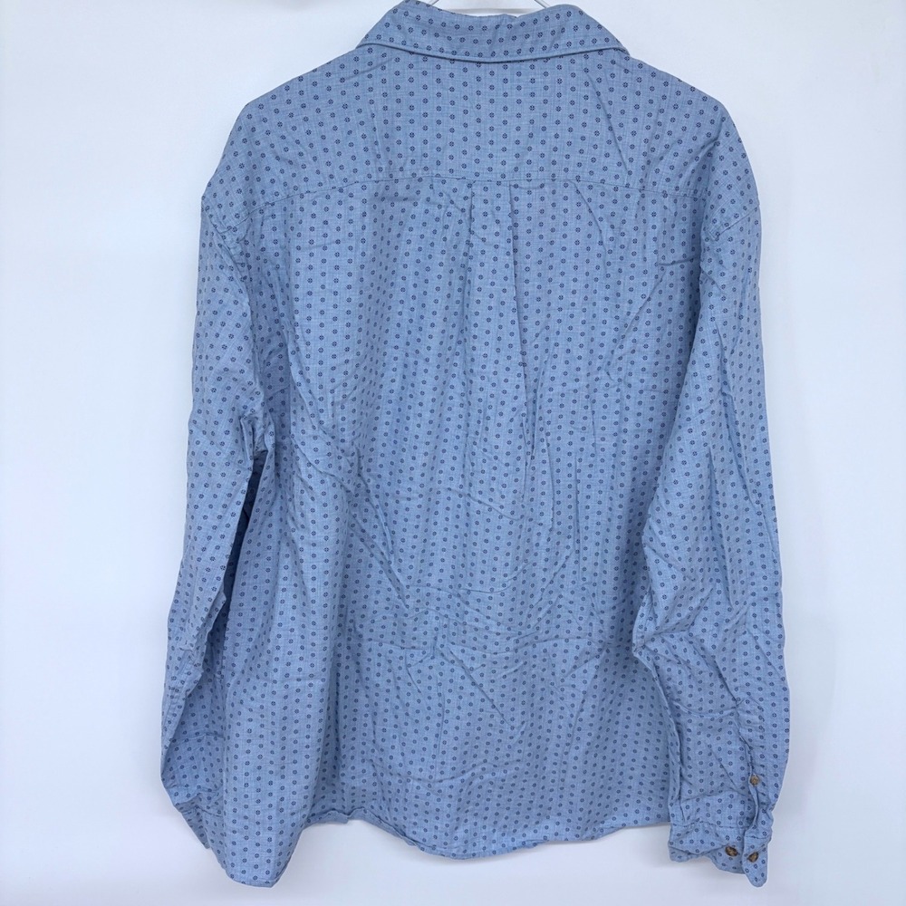Johnnie-O' Hangin Out Long Sleeve Button Up Shirt XXL Mens Blue Conrad Chambray - Picture 5 of 10
